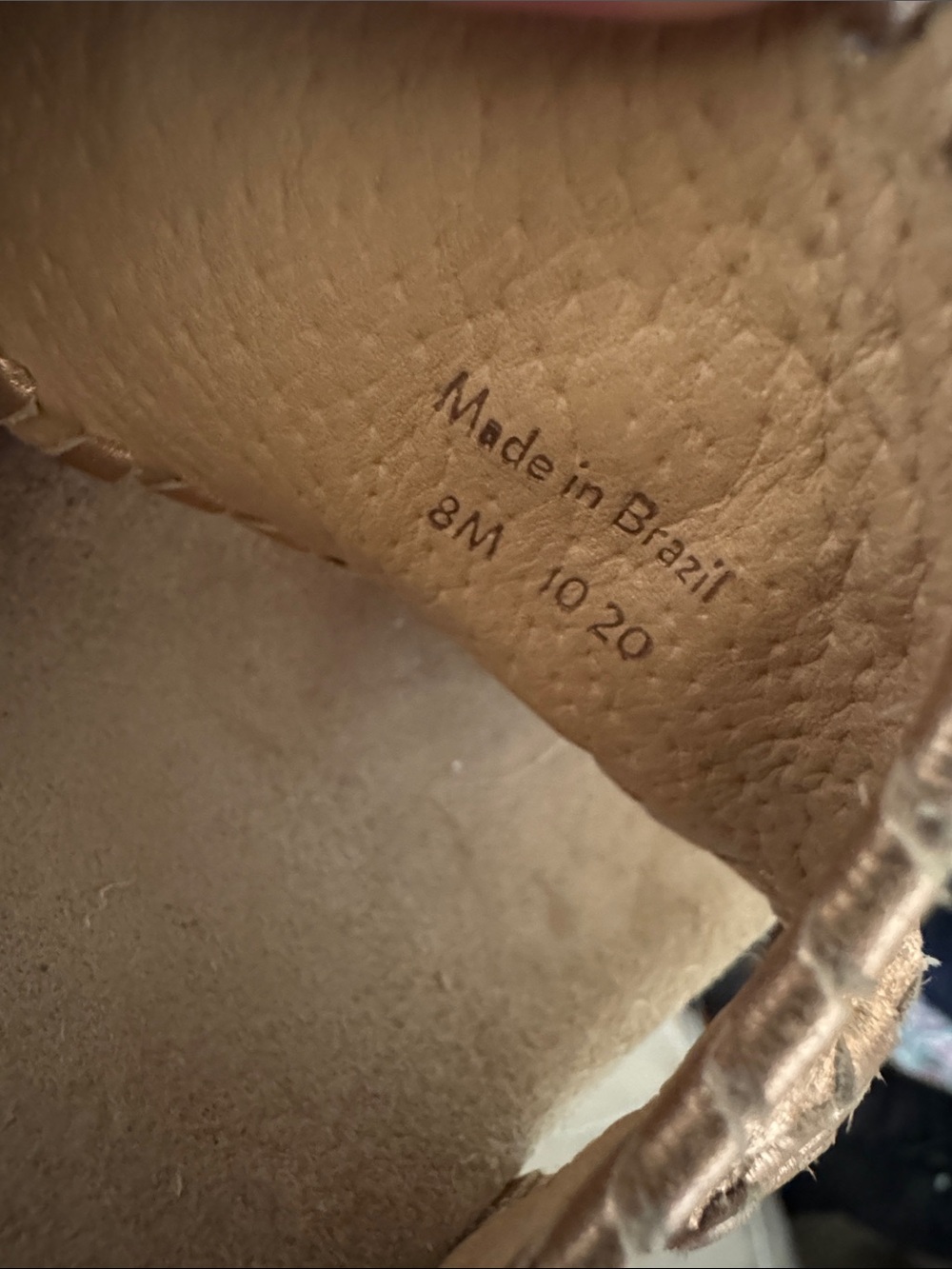 JACK ROGERS COMFORT SANDAL IN ROSE GOLD SIZE 8 - Picture 2 of 6